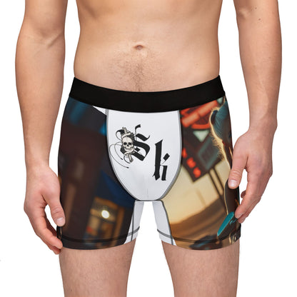 Men's Boxers - Biker Babe Print