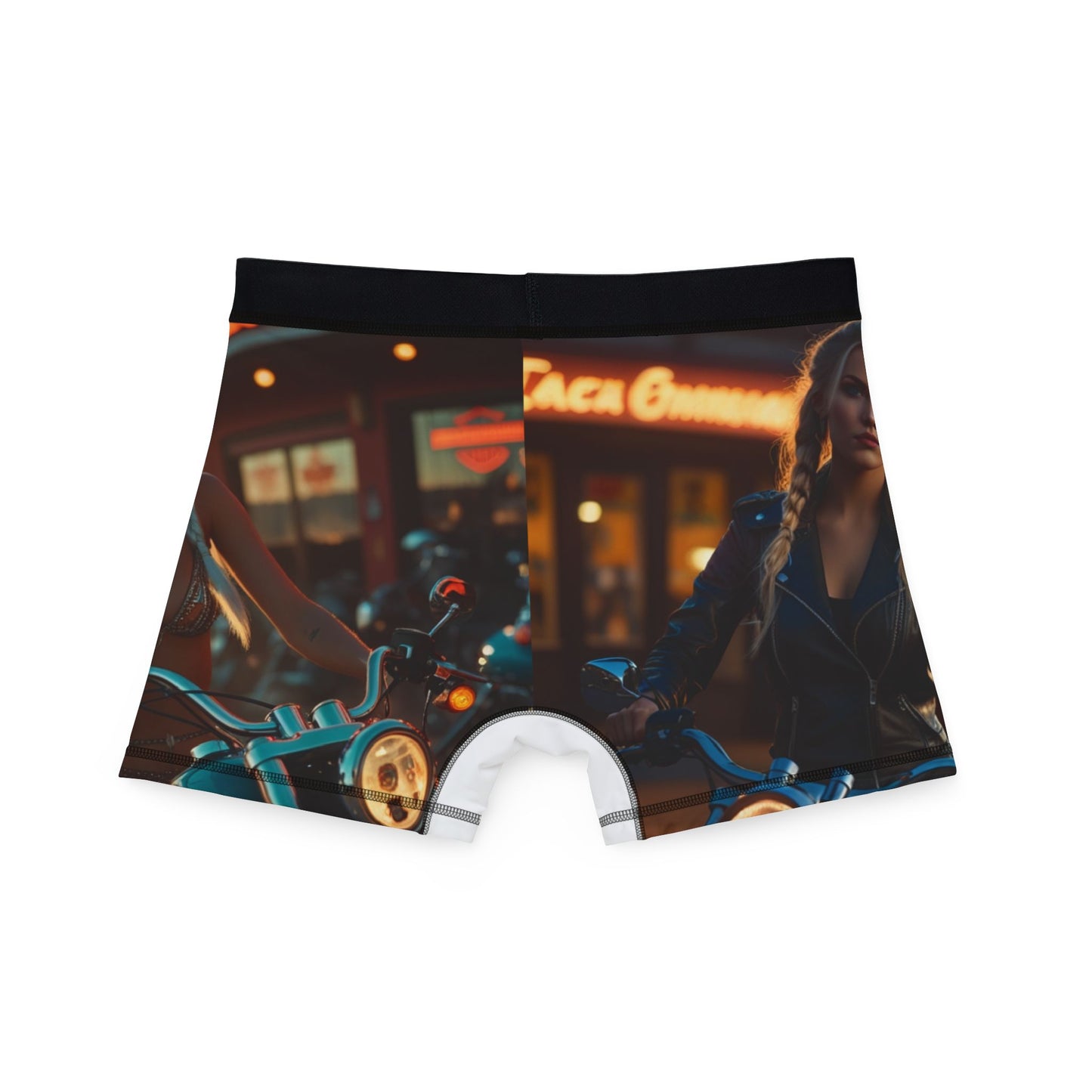 Men's Boxers - Biker Babe Print